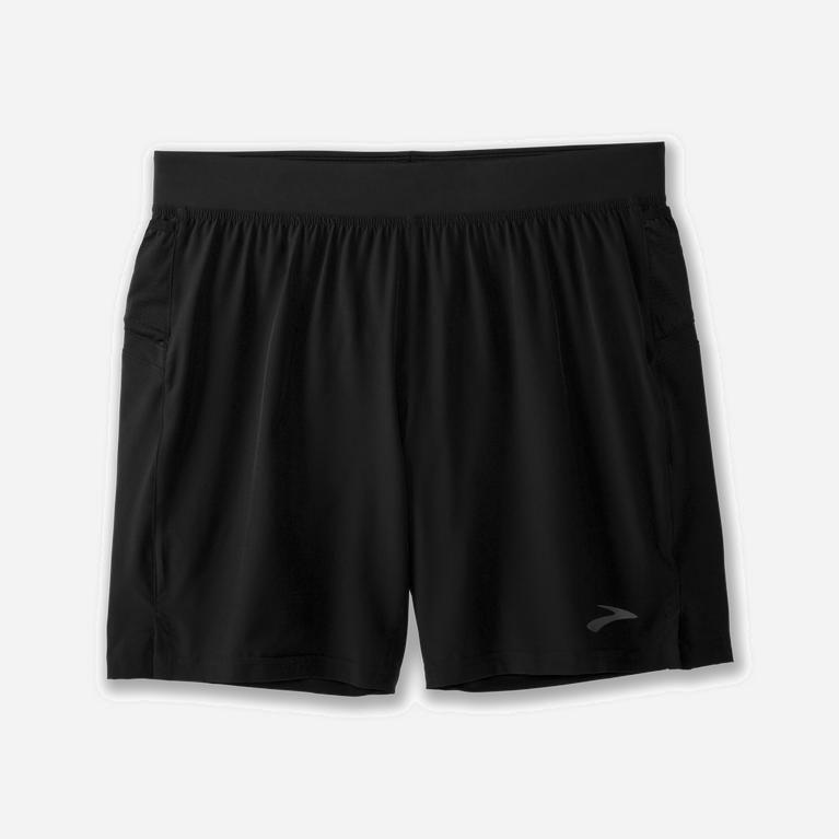 Brooks Sherpa 7 2-In-1 Løpeshorts Herre Tilbud - Svart - Norge (RWN492087)